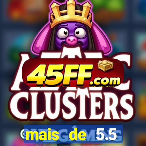 mais de 5.5 escanteios o que significa